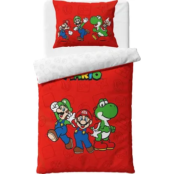 Povlečení Dětské povlečení Super Mario Luigi a Yoshi