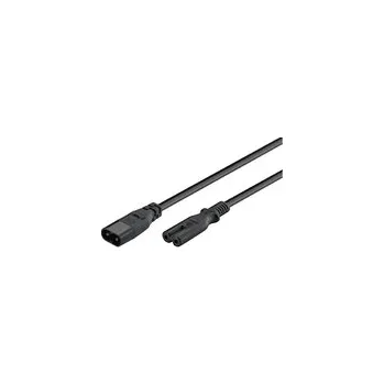Prodlužovací kabel Kabel prodlužovací C7/C8 GOOBAY 97201 2m Black