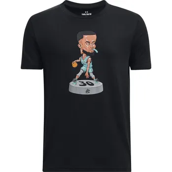 Pánské tričko Dětské tričko s krátkým rukávem Under Armour CURRY BOBBLEHEAD SS K černé 1380079-001 - YS | UK 2,5 | US 3