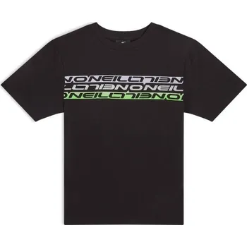 Chlapecké oblečení Chlapecké tričko O'Neill STRIPE 152 Černá, Bílá, Zelená