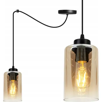 ZÁVĚSNÉ STROPNÍ SVÍTIDLO ČERNÝ LUSTR JEDNODUCHÝ PAVOUK DO OBÝVÁKU KOUPELNY