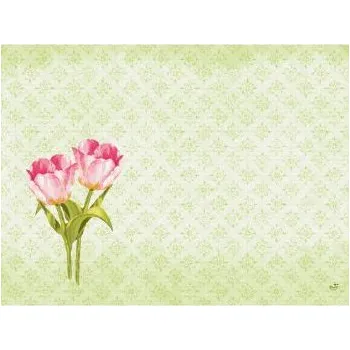 Papírový ubrousek Prostírka 30x40cm Dunicel LOVE TULIPS (100&nbsp;ks)