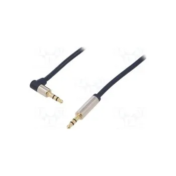 Audio kabel kabel JACK 3.5 ster.V úhl-3.5 V ster.úhl.1.5m LogiLink