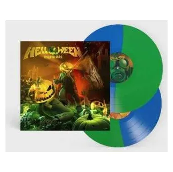 Zahraniční hudba 2LP Helloween: Straight Out Of Hell LTD | CLR 2025 2020 Remaster Green/blue & Bi Coloured Green And Blue Vinyl