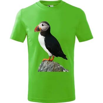 Chlapecké tričko Dětské tričko s potiskem Papuchálek Velikost: 158/12 let, Barva trička: Apple green