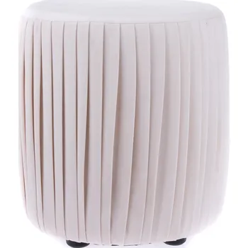 Taburet Látkový taburet Silla béžová, 36 x 33 cm