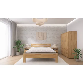 Postel Buková postel TINA 156B dvoulůžko zvýšené