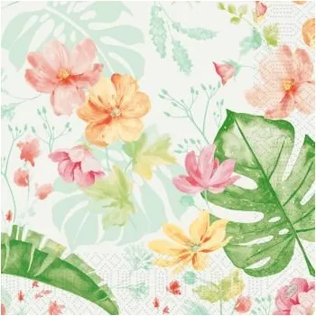 Papírový ubrousek Ubrousek 40 x 40 cm 3vrstvý. Tropical Garden (250&nbsp;ks)