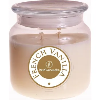 Svíčka Tradiční sójová svíčka VANILKA Pom Pom Candles