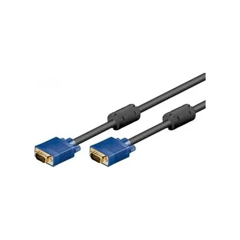 Video kabel Goobay M/M Gold VGA kabel modrý - 10m