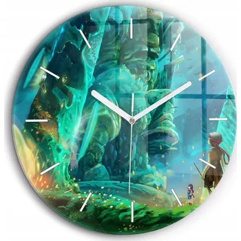 Hodiny Nástěnné hodiny Wallfluent zelené 60 cm