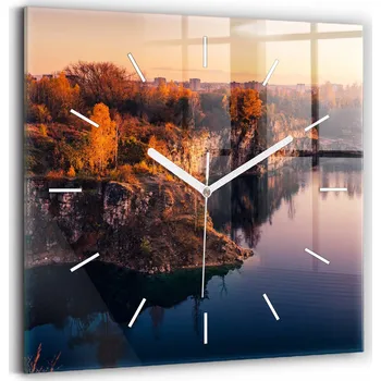 Hodiny Nástěnné hodiny Wallfluent modré 30 cm