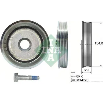 Auto-moto Řemenice, klikový hřídel Schaeffler INA 544 0112 20