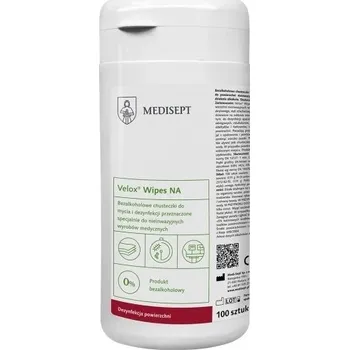 Hygienický ubrousek Medisept Velox Wipes NA ubrousky bez alkoholu dóza 100 ks