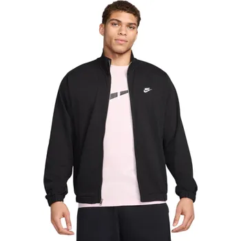 Pánská mikina Pánská rozepínací mikina Nike M NK CLUB KNIT JKT černá FQ3426-010 - L | UK 6 | US 8,5