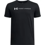 Dětské tričko s krátkým rukávem Under Armour LOGO WORDMARK SS TEE K černé 1389963-001 - YM | UK 7 | US 9,5