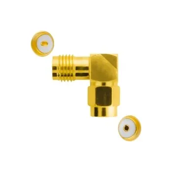 Elektrická zásuvka GSM adaptér, zástrčka RP-SMA / zásuvka SMA 90 stupňů.