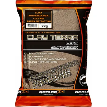 Návnadová surovina Genlog HLÍNA Vlhká feeder competetion 2 kg