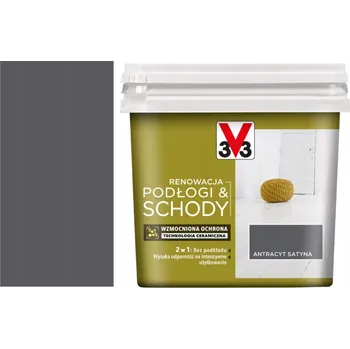 Barva na dřevo V33 Akrylová Barva na dřevo, nábytek, dlaždice 0,75 l antracit saténová