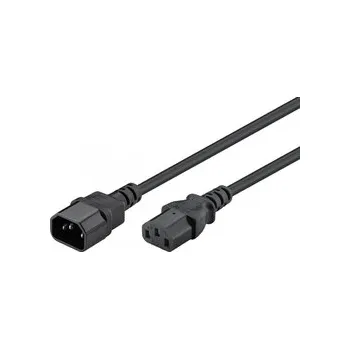 Napájecí kabel IEC C13 - C14 Goobay napájecí kabel černý 1,5m