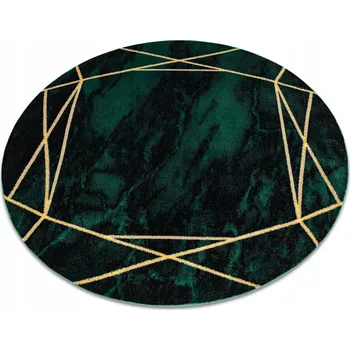 Koberec Koberec EMERALD LOFT glamour zelený zlatý kruh 120
