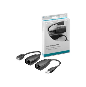 Datový kabel Prodlužovací kabel Goobay USB to LAN CAT 5e/6/6A až 40m