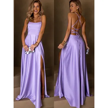 Dámské šaty CELLINES dlouhé plesové šaty fialová S