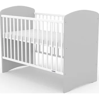 Dětská postýlka Dětská postýlka New Baby LEO bílo-šedá