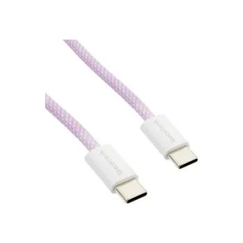 Datový kabel USB-C PD100/240W kabel Spacetronik 3m fialový