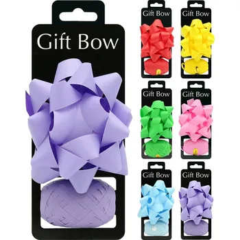 Stuha Rozeta 95 mm + stuha 5 mm x 10 m (směs 6 pastelových barev) na blistru