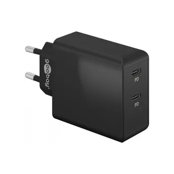 2x USB-C 36W PD Goobay BLACK nabíječka