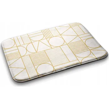 Koupelnová předložka Měkká koupelnová předložka / kobereček s geometrickými vzory