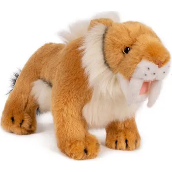 plyšák PLYŠ Tygr šavlozubý 27cm hnědý *PLYŠOVÉ HRAČKY* | 852061