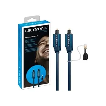 Audio kabel Optický kabel CICKTRONIC Toslink + ad. Jack 0,5m