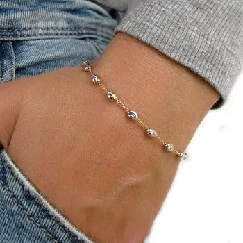 Náramek Stříbrný náramek s oválky Rhodium 2,30g Bicolour 18cm Stříbro 925/1000