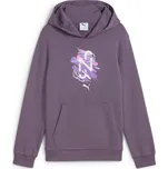 Dětská mikina přes hlavu Puma NEYMAR JR CREATIVITY HOODIE fialová 660100-01 - 152 cm | UK 12 | US 13