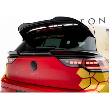 Tuning Maxton Design spodní prodloužení spoileru 3d pro Volkswagen Golf GTD Mk8, černý lesklý plast ABS
