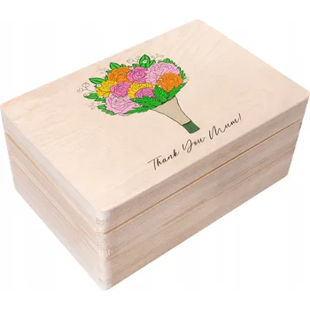 Obraz S gravírováním Krabička dárek k narozeninám, svátek matek suvenýr 30x20