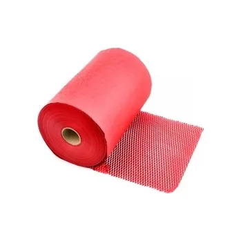 Balící papír Voštinový řezaný papír Červený 30cm 100m