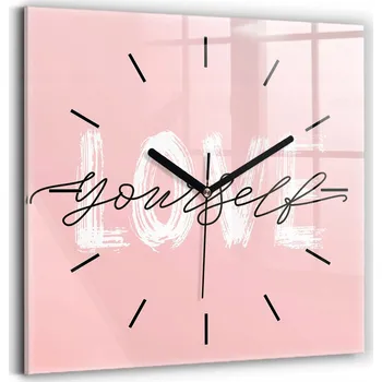 Hodiny Nástěnné hodiny Wallfluent odstíny růžové 30 cm