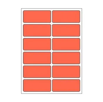 Samolepící etiketa Samolepicí etikety 48 x 21 mm, A6 (10 ks) červené