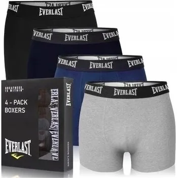 Boxerky Everlast Pánské boxerky EV004 Mix Barev Bavlna 4 kusy Velikost L