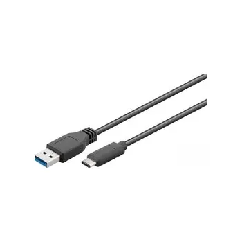 Datový kabel USB-C - USB-A 3.0 kabel Black 1m Goobay