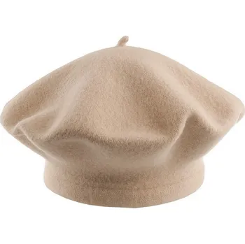 Čepice Dámský baret Tonak 100% vlna - 1 vel. 11" (170284) béžová světlá