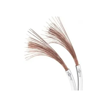 Audio kabel Goobay reproduktorový kabel 2x1,5mm CU měděný 50m bílý