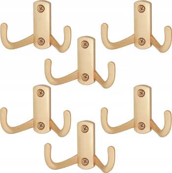 Věšák Šatní ramínko kovový MAVö zlatý