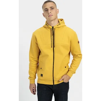 Pánská mikina MIKINA CAMEL ACTIVE SWEATJACKET HOOD CUMIN YELLOW