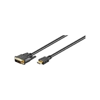 Video kabel DVI-D (18+1) Single Link - HDMI kabel Goobay 3m