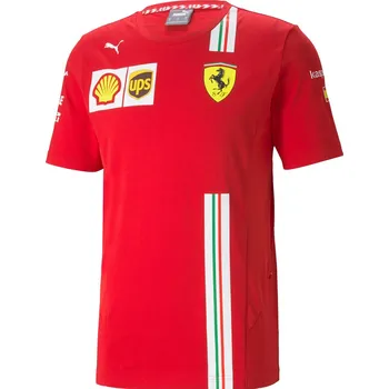 Pánské tričko s krátkým rukávem Puma SF SAINZ REPLICA TEE červené 763217-02 - M | UK 6,5 | US 9
