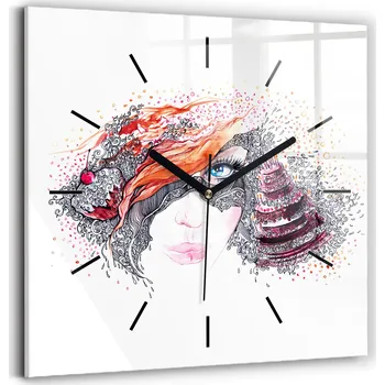 Hodiny Nástěnné hodiny Wallfluent černé 30 cm